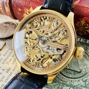 ★ロレックス★彫金 スケルトン 1940年代 Rolex 17石 手巻き 腕時計 アンティーク ビンテージ メンズ 高級 動作良好 豪華 スモセコの画像1
