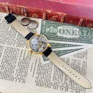 ★ロレックス★彫金 スケルトン 1940年代 Rolex 17石 手巻き 腕時計 アンティーク ビンテージ メンズ 高級 動作良好 豪華 スモセコの画像9