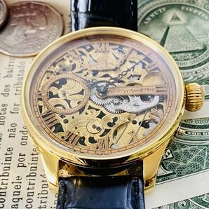 ★ロレックス★彫金 スケルトン 1940年代 Rolex 17石 手巻き 腕時計 アンティーク ビンテージ メンズ 高級 動作良好 豪華 スモセコの画像5
