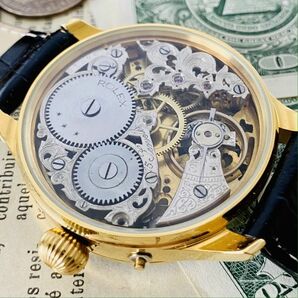 ★ロレックス★彫金 スケルトン 1940年代 Rolex 17石 手巻き 腕時計 アンティーク ビンテージ メンズ 高級 動作良好 豪華 スモセコの画像10