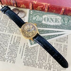 ★ロレックス★彫金 スケルトン 1940年代 Rolex 17石 手巻き 腕時計 アンティーク ビンテージ メンズ 高級 動作良好 豪華 スモセコの画像8