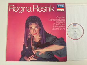 【盤質美品】Regina Resnik LP DECCA GRANDI VOCI 417 229-1 86年リイシューオランダプレス,Bizet,Tchaikovsky,Saint-Saens,Wagner,Verdi