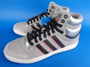 11443■新品 デッド 10年製 adidas TOPTEN アディダス トップテン 銀 黒 シルバー 25.5 G12136 オーストリッチ コンコルドフォーラム