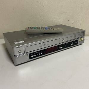 売切り！2006年製 SHARP / シャープ VTR一体型DVDビデオプレーヤー DV-NC750 リモコン付き DVD再生確認済み 保管品 