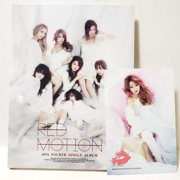 【超貴重!!】【送料無料!!】AOA★RED MOTION★《ユナ トレカ付き》★廃盤 美品 即決 ソルヒョン チョア へジョン ミナ チャンミ ジミン