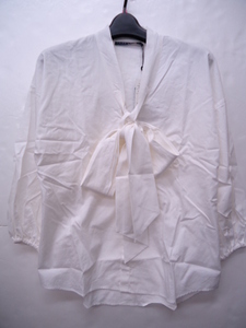 [KCM]ralph-194-4# sharing equipped new goods #[RALPH LAUREN/ Ralph Lauren ] lady's . origin ribbon tunic manner blouse size 4 white 
