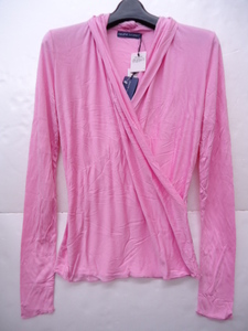 [KCM]ralph-141-L# new goods #[RALPH LAUREN/ Ralph Lauren ] lady's kashu cool long sleeve cut and sewn size L pink 