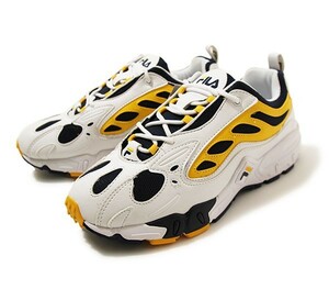 FILA (フィラ) スニーカー シューズ RAVAGEMENT PLUS 2000 White/Navy/Yellow