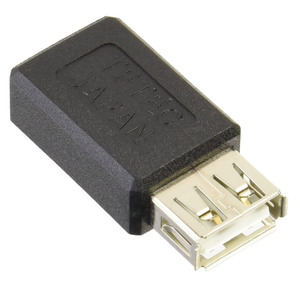 変換名人 USB A(メス) → miniUSB(メス) 変換アダプタ USBAB-M5BN/8999/送料無料