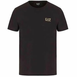 Tシャツ エンポリオアルマーニ EA7 メンズ 胸ロゴ ブラック Ｍサイズ/送料無料メール便　ポイント消化