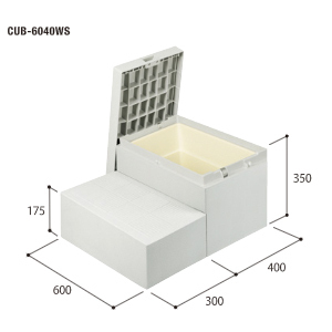 法人様限定 ハウスステップ CUB-6040WS 送料無料 小ステップ・収納庫あり JOTO