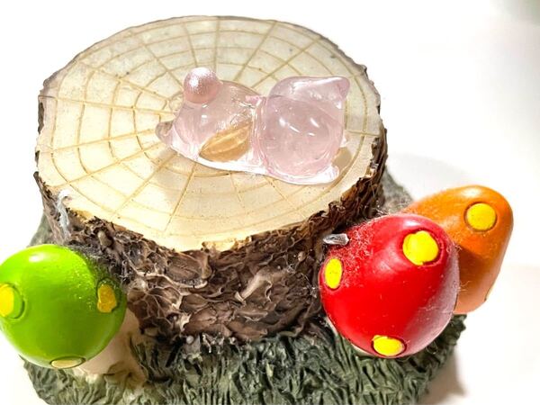 ローズクォーツたっぷり、ぐでにゃんこ【七結びシリーズ】