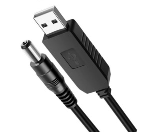 USB 昇圧ケーブル 送料120円 USB‐DC USB5v-DC12v 5.5-2.1mm 5v‐12v （昇圧コード DC‐DC 変換ケーブル 昇圧モジュール,(1)