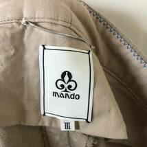 新品 未使用 サイズ3 mando Tencel Linen Sarrouel Pants Khaki マンド テンセル リネン サルエル パンツ カーキ_画像3