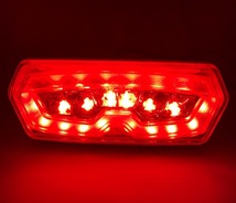 LED ウインカー 付き テールランプ スモール ブレーキ ライト レッド レンズ グロム MSX125 CBR650F CTX700 等 社外品_画像3