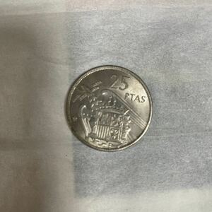 アンティークコイン スペイン　ヴィンテージコイン　50ぺステサス　硬貨 1957年 旧硬貨/コイン/ 古銭