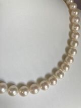 【送料無料】フランス 1920年頃 アールデコ期 養殖真珠のネックレス 白く美しい輝き ダイヤモンドのクラスプ_画像4