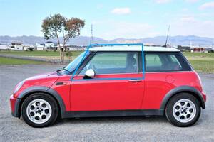 H17 (2005) GH-RA16 R50/R53/RF16/RH16/RE16 BMW MINI ミニクーパー 2WD CVT 純正 左側ドア 助手席ドア ガラス ウインドー 窓 / 43R-00049