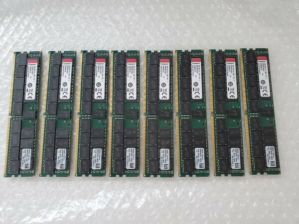 【32GB 計256GB】Kingston DDR4 2Rx4 PC4-2400T-RB1-11 KVR24R17D4/32I