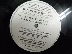 GEOFFREY WILLIAMS/I DON'T WANT TO TALK ABOUT IT/4361