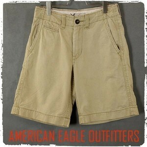 AE15 AMERICAN EAGLE ショートパンツ ベージュ AEO USA輸入古着 アメリカンイーグル ハーフパンツ