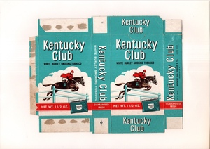 古い タバコ 煙草 ラベル パッケージ アメリカ KENTUCKY CLUB 台紙に貼り付け