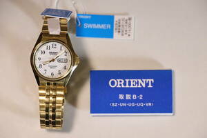 （B2025）ORIENT オリエント クオーツ時計（UG1Q-A0-C CA）金色 SWIMMER 腕時計 10気圧防水 動作未確認　デッドストック品　委託品