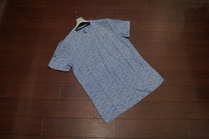 ★☆Hollister 杢柄 カモメ ワンポイント刺繍 Tシャツ 半袖/M/ライトブルー/水色/メンズ Tシャツ アバクロ a&f カットソー☆★