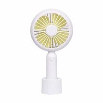 【ホワイト】アロマ ハンディ扇風機 LEDライト付き 手持ち 静音 3段階 ミニUSB扇風機 充電式 蚊よけ 2200mAh 照明 スタンド 2WAY 卓上_画像1
