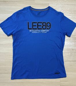 Lee(リー)「LEE89」プリントTシャツ■2XLサイズ■アメカジメンズ古着半袖ブルーデニムブランド