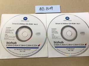 NE1309/ secondhand goods /KONICA MINOLTA Driver &Utilities CD-ROM printer Driver for Windows Ver. 3.00 bizhub C554/C454/C364/C284/C224