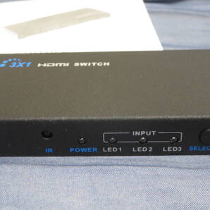 3入力 HDMI切替 HDMI スイッチ リモコン付き