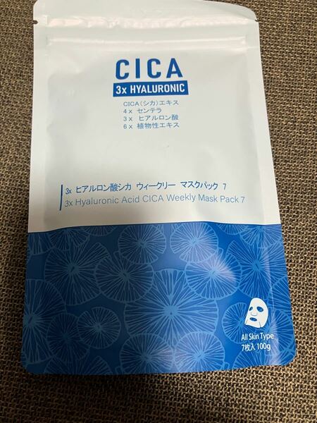MITOMO 日本製 CICA シカ ３種ヒアルロン酸 シカ保湿 スキンケア 潤い フェイスマスクパック7枚入り