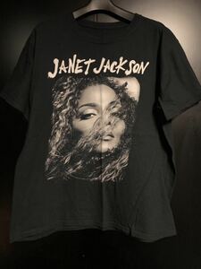  rare 00'S JANET JACKSON Tour T-shirt band T-shirt Janet Jackson black size XL