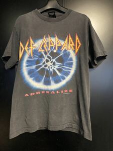 90'S 当時物　DEF LEPPARD Tシャツ　ヴィンテージ　USA製　サイズL デフレパード　giantタグ　シングルステッチ　コピーライト