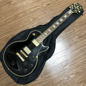 Tokai TLC-60 LesPaul custom guitar トーカイ レスポールカスタム エレキギター ブラック ケース付き ダイヤ