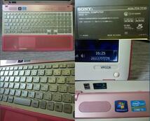 Windows 7,8,10,11 OS選択可 15.5” ピンク SONY VAIO VPCCB48FJ Core i5-2450M/メモリ4GB/500GB/Blu-ray/カメラ/無線/便利ソフト/1690_画像2