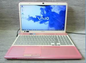 Windows 7,8,10,11 OS選択可 15.5” ピンク SONY VAIO VPCCB48FJ Core i5-2450M/メモリ4GB/500GB/Blu-ray/カメラ/無線/便利ソフト/1690