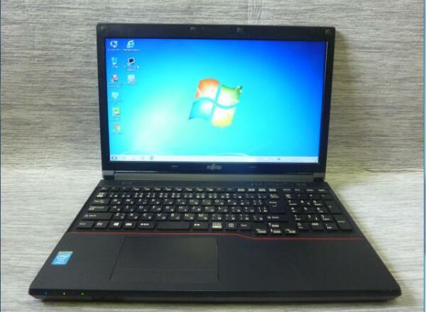 ★Win 7リカバリ・10 選択可 ノートPC 富士通 LIFEBOOK A574/HX ★ 高速Core i3-4000M/4GB/500GB/DVD/HDMI/無線/USB3.0/便利なソフト/1663