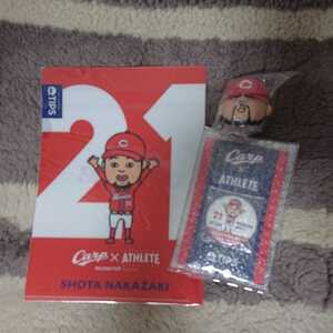 Carp×ATHLETE collaboration + pet bottle cap #21 middle . player 3 point set 