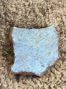 天然石　メノー(筑波山産) 縦約　4.3㌢　横約　4.7㌢　厚さ　約　1.1㌢　重量　約　31g Y2