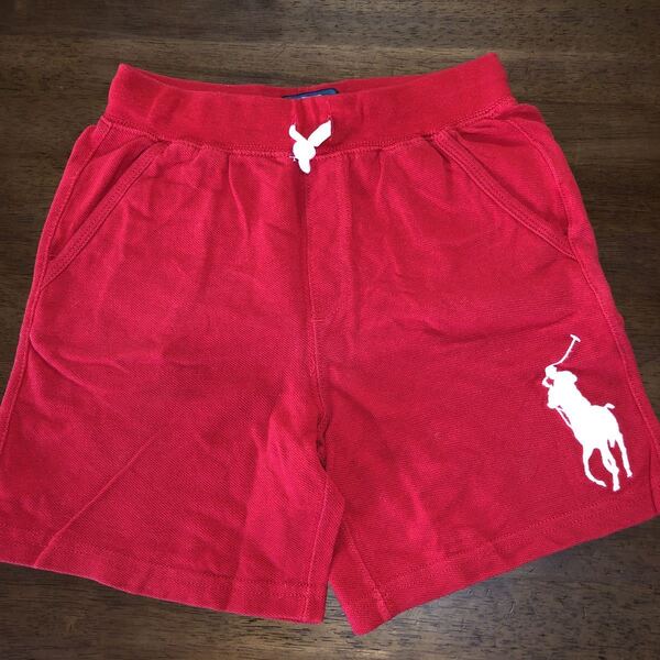【RALPH LAUREN/ラルフローレン】ショートパンツ サイズ6/120㎝ ビッグポニー 中古 レッド 赤