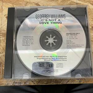 シ● HIPHOP,R&B GEOFFREY WILLIAMS - IT'S NOT A LOVE THING シングル,PROMO盤 CD 中古品