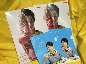 * not for sale * Lotte Ajinomoto [ Hanyu Yuzuru clear file 2 kind 4 sheets ] figure skating #A4 A5 clear file # is ... yuzu .#ga-na