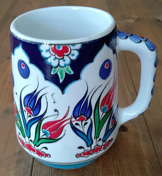 トルコ手描き陶器　ビッグサイズカップ
