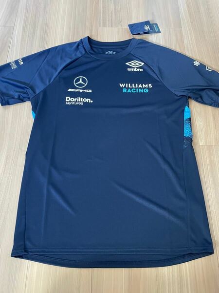 2022 ウィリアムズ レーシング チーム オフィシャル Tシャツ ネイビー 紺 公式 Williams F1 アンブロレッドブル