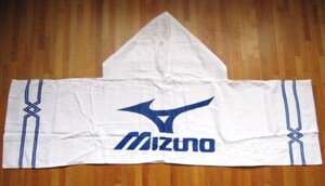 * бесплатная доставка * новый товар *MIZUNO* с капюшоном . спорт полотенце * белый * Mizuno * навес поле спорт . битва *