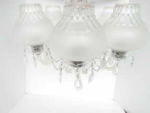 * chandelier lighting crystal chandelier 5 light antique retro ceiling lighting present condition goods 