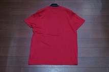 Hollister ロゴ アップリケ刺繍 Tシャツ 半袖/XL/レッド/赤/ メンズ ホリスター アバクロ カットソー a&f ll 2l ビッグサイズ ワッペン_画像7