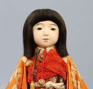 ■即決■ 市松人形 女の子 42cm 人形液 日本人形製作組合 無銘 桜国 昭和初期